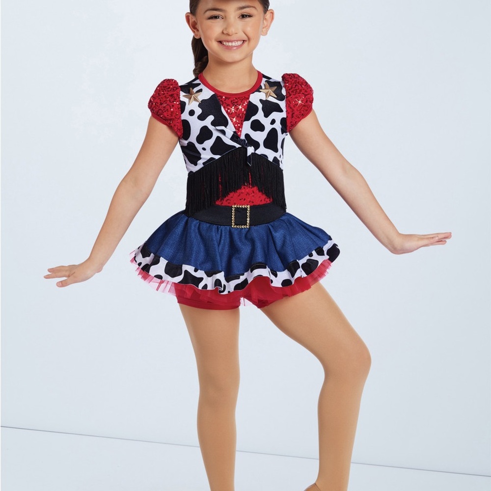 Weissman Red and Blue Dance Costume Cowgirl